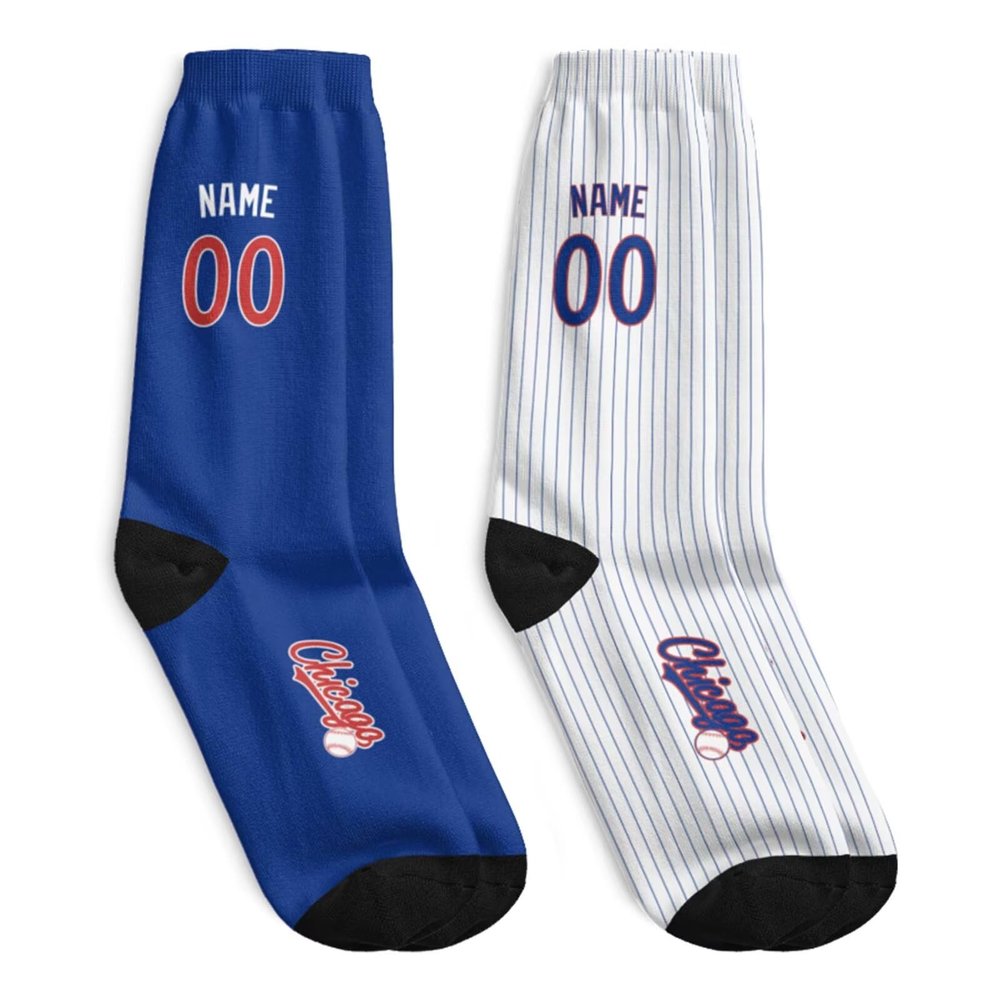 ANTKING Chicago C Socks Custom Name and Number Socks for Men Women Youth Gifts