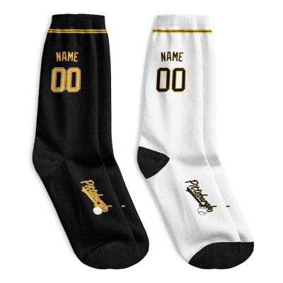 ANTKING Pittsburgh Socks Custom Name and Number Socks for Men Women Youth Gifts