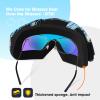 Braylin Adult Ski Goggles, 2-Pack Snowboard Goggles for Youth, Teens, Men & Women, Wide View Snowmobile Goggles view 4