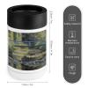 Stainless Steel Cooler with Silicone Sleeve, Water Lily Pond Print Multipurpose Beverage Chiller for Home, Office, and Outdoor Use view 2