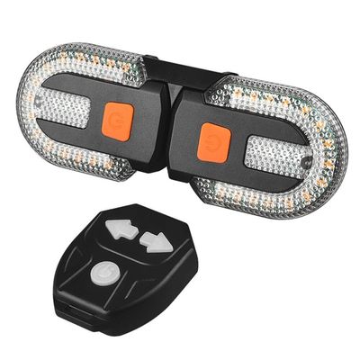 BKUANE Bicycle Turn Signal Light Wireless Remote Control Bike Taillight USB Rechargeable Bicycle Front Rear Light LED Bike Warning Lamp