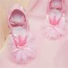 Ballet Shoes for Girls Soft Leather Ballet Slippers No-Tie Glitter Dance Yoga Practice Shoes for Toddler Girls (Pink, 8.5 Toddler) view 2