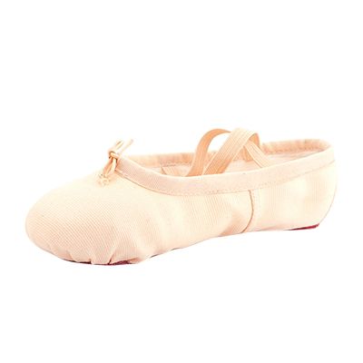 Canvas Ballet Slippers Flat for Girls Toddlers Kids Yoga Practice Elastic Shoes for Dancing Pink Ballet Shoes (B, 3 Big Kids)