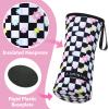 Cute Sleeve Compatible with 22oz 32oz Cirkul Plastic & Stainless Steel, Neoprene Insulator Sleeve for Cirkul, Sleeve for Cirkul with Convenient Handle Strap (Checkerboad&Daisy, 22 Ounces) view 2