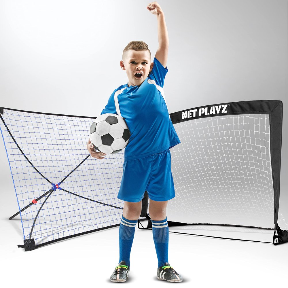 Kids Soccer Goal Rebound Net for Backyard | Football Soccer Gifts for Age 3 4 5 6 7 8 9 10 11 12 13 14 Year Old Kids Children & Teens, Black, 4 x 3Ft