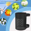 Cosmos Pickleball Ball Holder Adjustable Hanging Bag for PickleBall Nets, Foldable Storage Basket Mesh Net Pouch for Holding 6 Balls view 4