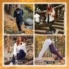 High Waisted Leggings for Women - No See Through Soft Tummy Novelty Workout Yoga Pants with Pockets Reg & Plus view 4