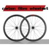 1 Pair of Road Bike Carbon Wheels 700c Clincher Super Light Bicycle Wheels 38mm Depth (fit for Shiman0 Cassette) (Black, 38mm) view 2