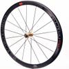 700C Road Bike Wheelset Racing Bicycle, Double Wall Rims 40Mm 8-11Speed Cassette Carbon Fiber Hub Quick Release Wheel Rim,Supports 23C 25C 28C Tires(Red) view 2