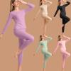 HGps8w Thermal Underwear Sets fo Women Ultra-Soft Fleece Lined Long Johns Base Layer Top & Bottom for Cold Weather view 2
