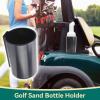 equlup Sand Bottle Holder, 10x18.7cm/3.9x7.4in No Drilling Engineering Plastic Golf Cart Sand Bottle Bracket Universal Golf Cart Accessory for Golfers view 4