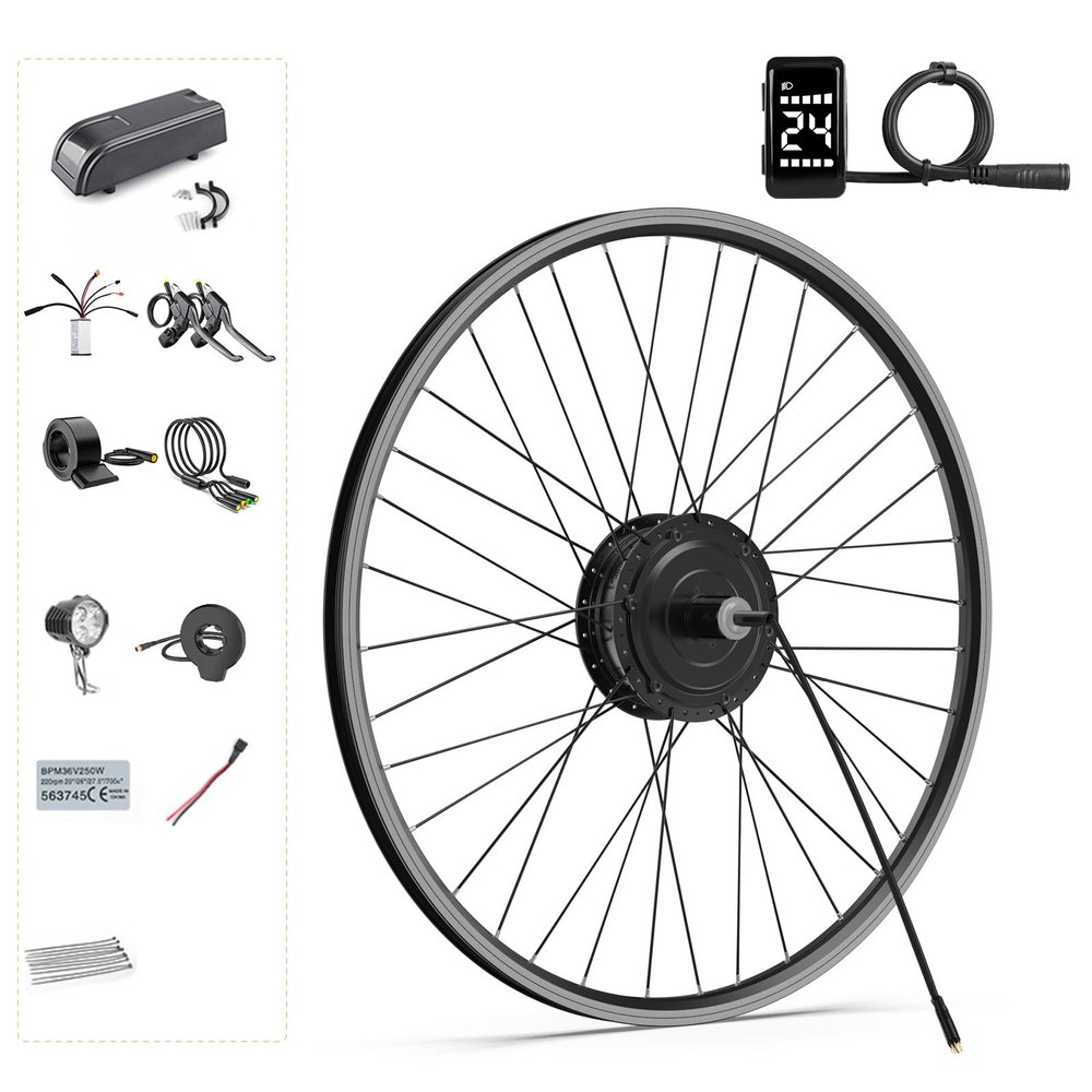 BAFANG Ebike Conversion Kit,G020 48V500W 27.5 inch Rear Hub Motor Kit,Brushless Geared Electric Bike Kit with Intelligent Controller System for 135-142MM Rear Dropout Size BikeDZ40 Display
