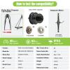 BAFANG Ebike Conversion Kit,G020 48V500W 27.5 inch Rear Hub Motor Kit,Brushless Geared Electric Bike Kit with Intelligent Controller System for 135-142MM Rear Dropout Size BikeDZ40 Display view 2