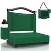 HABUTWAY Stadium Seats with Back Support and Thick Cushion Bleacher Seats with Backs and Cushion Wide, Stadium Chairs Include Shoulder Strap and Pocket, Perfect for Sports Events (Hunter Green) view 1