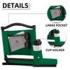 HABUTWAY Stadium Seats with Back Support and Thick Cushion Bleacher Seats with Backs and Cushion Wide, Stadium Chairs Include Shoulder Strap and Pocket, Perfect for Sports Events (Hunter Green) view 4