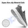 DLWKIPV Men's Running Shoes for Road & Gym  Lightweight Walking Sneakers with Breathable Mesh and All-Day Comfort Light Gray US 10 view 2