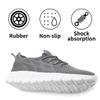 DLWKIPV Men's Running Shoes for Road & Gym  Lightweight Walking Sneakers with Breathable Mesh and All-Day Comfort Light Gray US 10 view 4