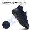 DLWKIPV Men's Running Shoes for Road & Gym  Lightweight Walking Sneakers with Breathable Mesh and All-Day Comfort Dark Blue US 6.5 view 2