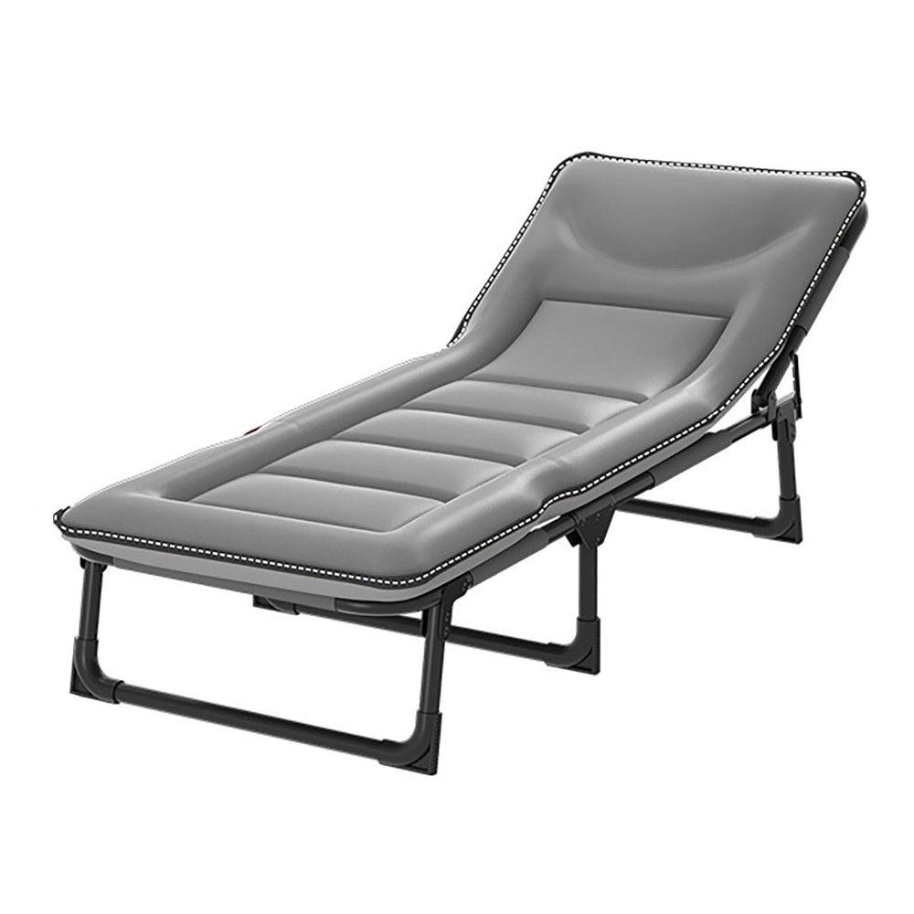 WANGCEPLSD Folding Bed, Portable Bed, Single Folding Bed, Max Loading 200kg/440lbs Sleeping Cots for Adults for Bedroom, Office, Camp, No Assembly Required(Gray,Small)