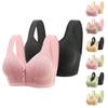 2PC Bras for Women No Underwire Front Closure Push up Minimizer Bralettes Full Coverage Seamless Wireless Everyday Bras view 1
