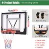 GFLCWYP PVC Basketball Backboard and Rim, 80X58 cm Suspended Basketball Hoop & Goals with Strap/Hooks, Mounts to Round, Vertical Poles, Fences, Trees view 3