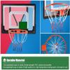 GFLCWYP PVC Basketball Backboard and Rim, 80X58 cm Suspended Basketball Hoop & Goals with Strap/Hooks, Mounts to Round, Vertical Poles, Fences, Trees view 4
