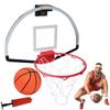 GFLCWYP 17.7 Inch Mini Over-The-Door Basketball Hoop for Indoor and Outdoor Small Door Hanging Room Basketball Hoop with Ball for Garage/Bedroom/Office (Oval) view 1