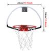 GFLCWYP 17.7 Inch Mini Over-The-Door Basketball Hoop for Indoor and Outdoor Small Door Hanging Room Basketball Hoop with Ball for Garage/Bedroom/Office (Oval) view 3