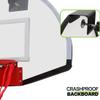 GFLCWYP 17.7 Inch Mini Over-The-Door Basketball Hoop for Indoor and Outdoor Small Door Hanging Room Basketball Hoop with Ball for Garage/Bedroom/Office (Oval) view 4