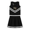 College Baby NCAA Officially Licensed Toddler/Youth Cheerleader Dress, Wake Forest Logo, Black, Size 2T view 1