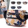 Wafybsre Crossbody Bags for Women, Medium Size Shoulder Handbags Satchel Purse with Multi Zipper Pockets (Colorful leaves) view 2