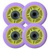 ZYANLING Roller Skate Wheels Indoor Outdoor 4 Pack Inline Skate Wheels 72mm 76mm80mm 100mm 110mm Inline Replacement Skate Wheels with Bearings 85A (Purple,72mm) view 1