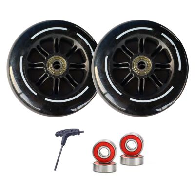 ZYANLING Roller Skate Wheels Indoor Outdoor Inline Skate Wheels 110mm 125mm Professional 85A Inline Speed Skating Shoes Replacement Wheel with ABEC-9 Bearings(125mm,2)