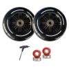 ZYANLING Roller Skate Wheels Indoor Outdoor Inline Skate Wheels 110mm 125mm Professional 85A Inline Speed Skating Shoes Replacement Wheel with ABEC-9 Bearings(125mm,2) view 1