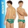 Sporti Solid Swim Brief - Mens Swim Briefs - Athletic Swimsuit Training for Swimmers - Competition Pool Training Swim Briefs for Men - Green - 30 view 2
