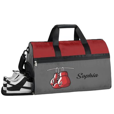 Boxing-Sports-Bag with-Name Large-Gym-Bag Custom-Duffel-Bag for-Men-Adults-Women Luggage-Bag Weekender Carry on Bag