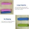 ntumLeap 6-Tier Yoga Mat Organizer Rack Foam Roller Holder Wall Mount, Metal Yoga Mat Shelf for Small Gym Garage, Hardware Included,White view 4