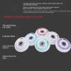 ZYANLING Roller Skate Wheels Indoor Outdoor 8 Pack Light Up 72mm 76mm 80mm Inline Skate Wheels Replacement Wheels with ABEC-9 Bearing 90A Roller Hockey Wheels 8pcs view 3