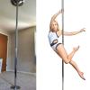 Innovz Spinning Stripper Pole for Bedroom, Fitness Exercise Dance Pole No Ceiling Mount, Home Apartment Friendly Pole Dancing Pole with Extension Pole(Height 2.23-2.86m (7.3ft-9.4ft)) view 1