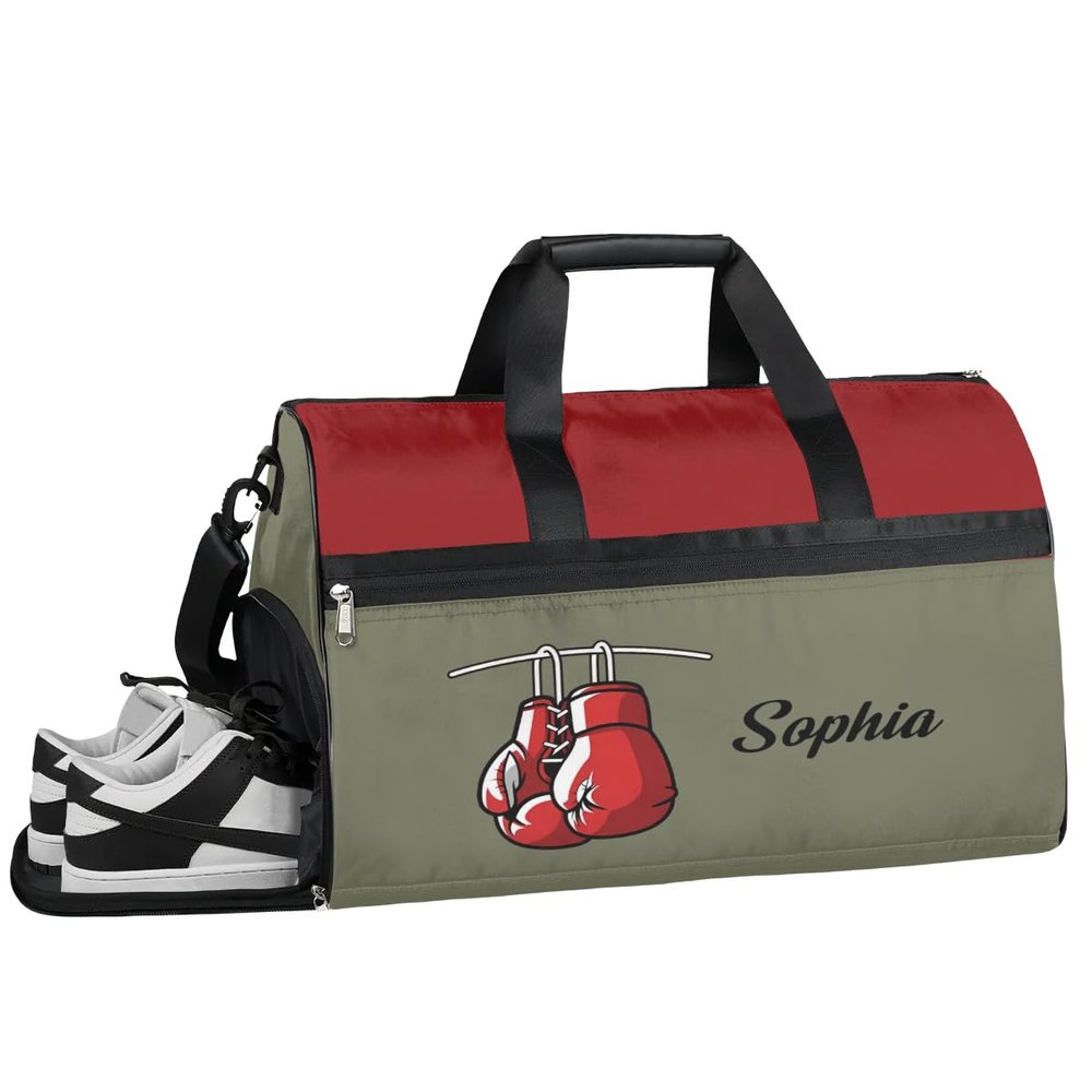 Boxing Bag Large Gym Bag Custom Duffel Bag for Women Luggage Bag for Adults Weekender Carry on Duffle Bags Men Football Bags for Equipment