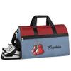 Boxing Blue Bag Large Gym Bag Custom Duffel Bag for Women Luggage Bag for Adults Weekender Carry on Duffle Bags Men Football Bags for Equipment view 1