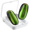 Hand Warmers Rechargeable 2Pack,14000mAh Electric Hand Warmers with Charging Case,Quick Charge Portable Heater,Gifts for Christmas,Winter,Outdoor,Camping,Hunting Accessories Green view 1