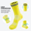 YKYWBIKE Cycling Socks Womens-Athletic Crew Bike Socks,Compression Biking Socks,Breathable Riding Socks,Moisture Wicking MTB Socks,Aero Cycling Socks view 4