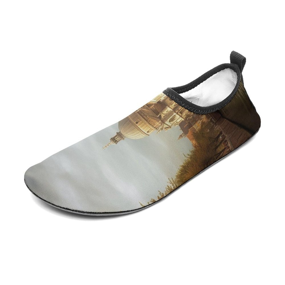 Water Shoes for Women Men Canal and Church Water Sports Shoes Slip-on Breathable Lightweight Athletic Aqua Sock 11/12women,9/10men