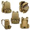 LYCZMY Tactical Backpack Military Army Rucksack 60L Large Assault Pack Camping Detachable Molle Bag (Desert Digital) view 3