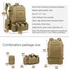 LYCZMY Tactical Backpack Military Army Rucksack 60L Large Assault Pack Camping Detachable Molle Bag (Desert Digital) view 4