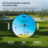 Mini Golf Rangefinder with Slope, Flag Pole Locking, High-Precision, Magnet Stripe, 6X Magnification, 1000 Yards Range Finder, Rechargeable Rangefinders, Golf Tournament Legal, White view 4