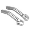 1 Pair Aluminum Alloy Mountain Bike Road Handlebar Bar End Bike Handlebar Black (silver) view 1