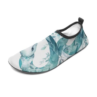 Water Shoes for Women Men Leaf Snake Water Sports Shoes Slip-on Breathable Lightweight Athletic Aqua Sock 11/12women,9/10men