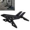 Quick Release Adjustable Floor Stand Garage for Mountain Road Bikes, Universal ABS Parking Rack Anti Slip Anti Scratch Holder, With Adjustable Floor Stand Design (Black) view 3